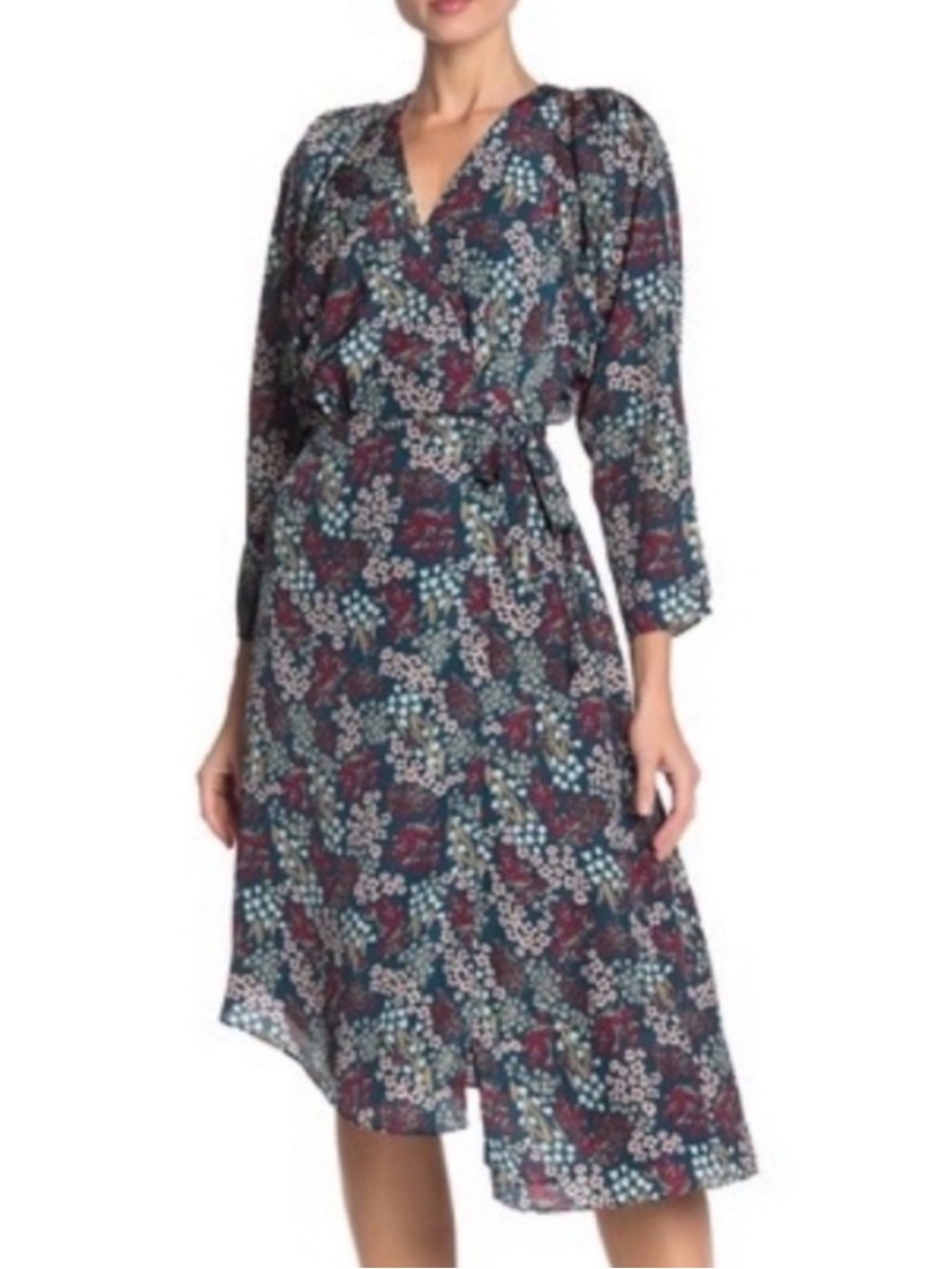 Joie Floral Asymmetrical Dress